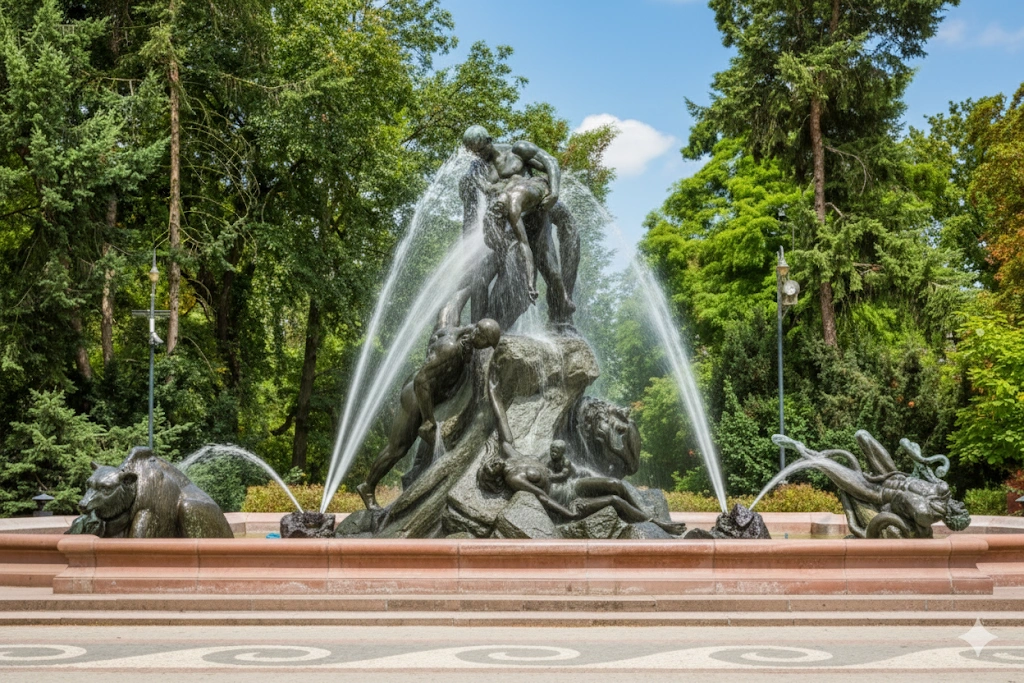 The Deluge Fountain: A Tale Sculpted in Bronze