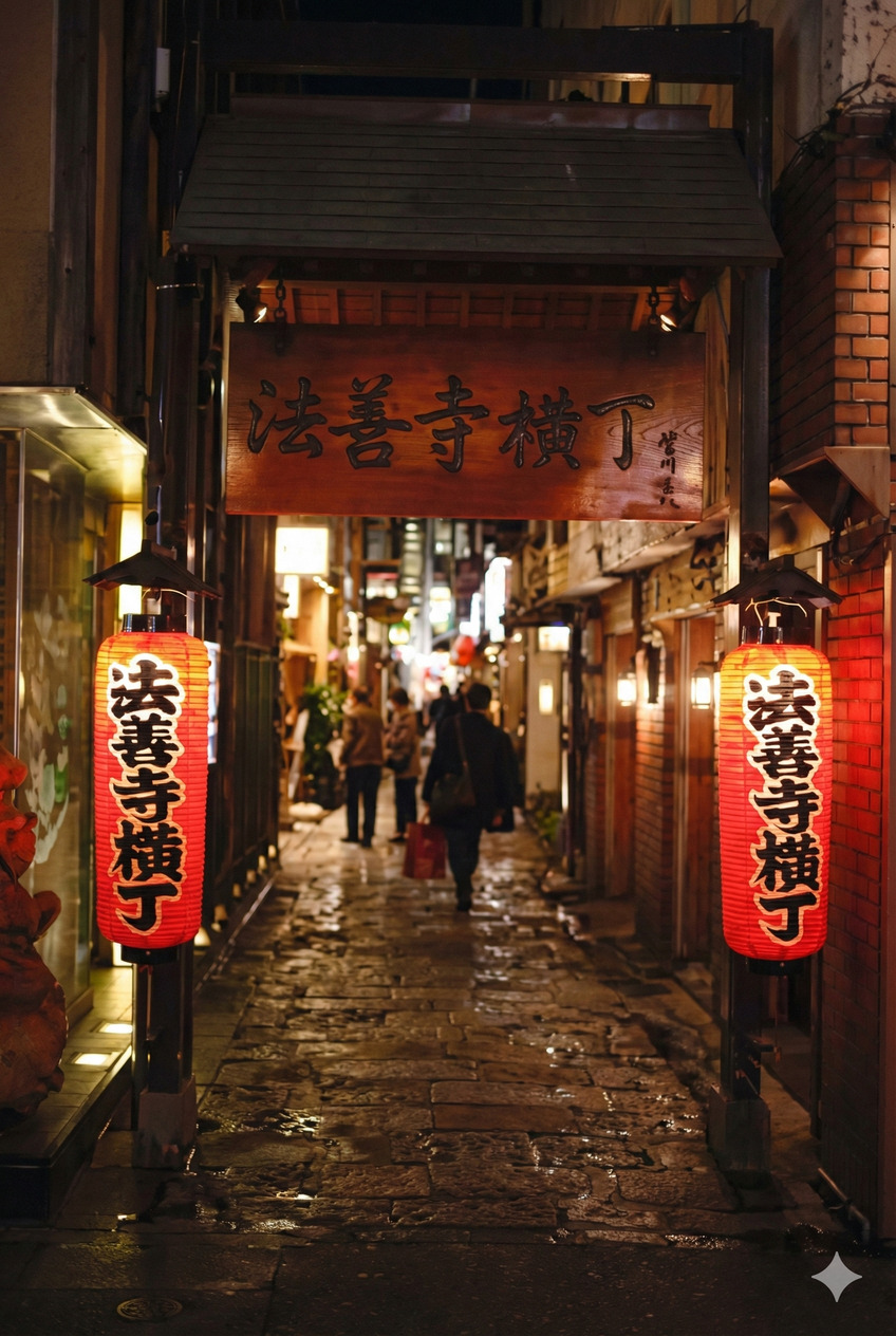 Hozenji Yokocho: El Buda cubierto de musgo
