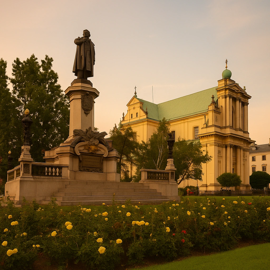 Krakowskie Przedmieście and the Monument of Adam Mickiewicz